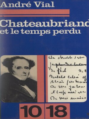 cover image of Chateaubriand et le temps perdu